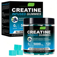 Gummies de créatine monohydrate OEM 5000 mg pour le soutien immunitaire et la croissance musculaire chez l'adulte - Fabrication sur mesure