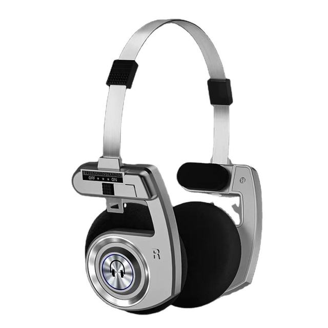 Retro Lightweight Foldable Wireless Gaming Headset with Soft Ear Cushions and Built-in Microphone