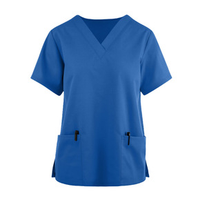 Hospital Uniforms Women's <b>Scrub</b> Set Short Sleeve Polyester Elastic Fit Pet Hospital Dental Clinic Grooming Salon SPA Beauty Use - Product Image 3