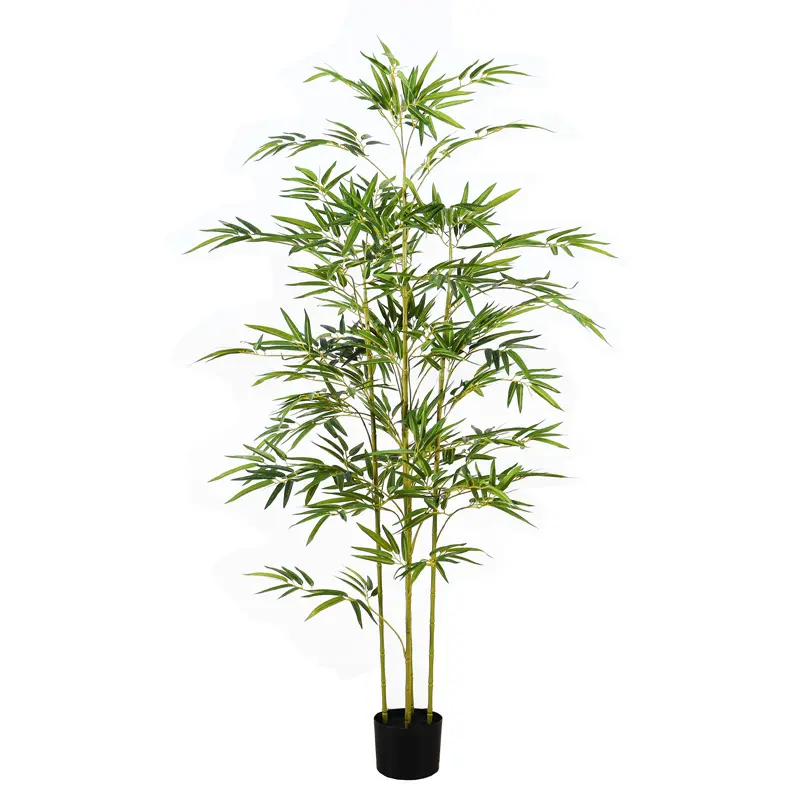 China plástico 150cm planta pote bambu árvore, sombra ao ar livre bambu cerca bambu planta artificial