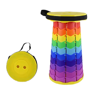 Upgraded Plastic Collapsible Telescopic Stool Portable \<strong\>Folding\</strong\> \<strong\>Camping\</strong\> Stool \<strong\>Chair\</strong\> Load Capacity 150kgs for Outdoor Furniture - Product Image 1