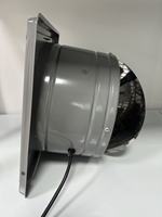 Campana Extractora Comercial de Pared con Ventilador Axial HVLS, Motor de Cobre, Control Táctil, 220-240V, Construcción de Hierro Fundido