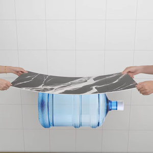 Autocollant <span class=keywords><strong>mural</strong></span> en PVC marbré auto-adhésif, imperméable, pelable et repositionnable pour comptoir de cuisine et armoire - Product Image 4