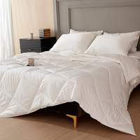 Luxus 300TC Cotton Shell Quilt Tröster Bettdecke Bedrucktes Muster Vier Jahreszeiten Winter Sommer Reine Bambus Gefüllte Wurm Bettwäsche