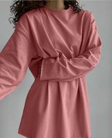 Camisetas de Manga Larga para Mujer, Estilo Holgado, Cuello Redondo, Básicas, para Entrenamiento, Otoño 2026, Estilo Casual Y2K
