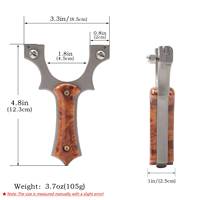 Slingshot de chasse professionnel Piaoyu, nouveau design, en alliage, avec bande plate en caoutchouc résistante, slingshot durable