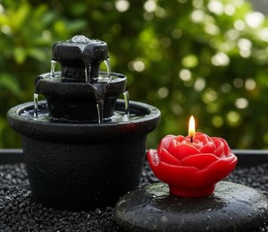 Handmade <b>Flower</b> Shape Soy Wax Scented Organic Art <b>Candle</b>-Environment-Friendly Modern Design Flameless Smokeless Valentine's Day - Product Image 2