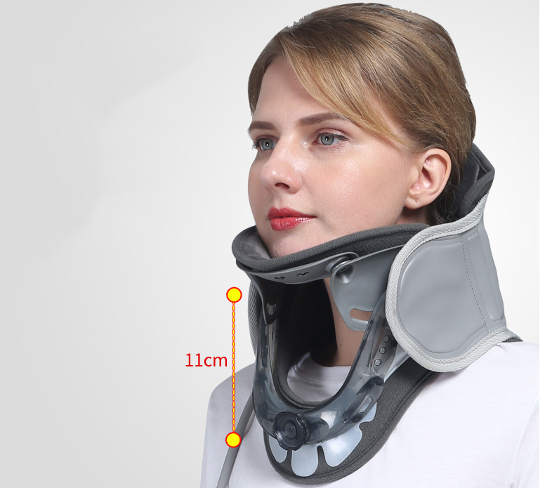 Airbag adjustable neck retractor home inflatable massage cervical spine sports neck supporter