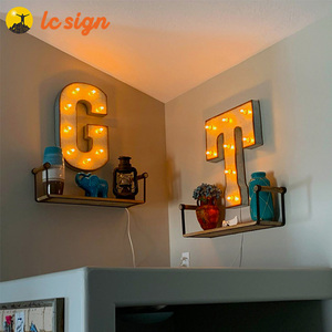 <span class=keywords><strong>2023</strong></span> letras de metal LED nuevo metal vintage marquesina signo iluminar letras marquesina 3D luces LED - Product Image 5