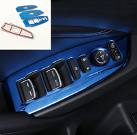 Garniture de moulage intérieur 3D garniture de style d'interrupteur de lève-vitre de voiture pour Mitsubishi Outlander 2016 2017 accessoires