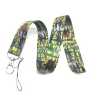 Correas para Celular Marley Rasta Ecológicas y Coloridas de Poliéster con Colgantes, Gancho Metálico, Cordón para el Cuello, Llavero, Collar, Porta Tarjetas