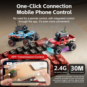 Nouvelle voiture RC tout-terrain Weili 6407 électrique en plastique à l'échelle 1:64, mini monster truck FPV avec caméra haute définition, prête à l'emploi - Product Image 4