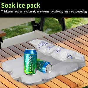 Besar 9-sel dingin Gel pak berbasis air Freezer terisolasi untuk pengiriman makanan dapat digunakan kembali rendam Pad - Product Image 6