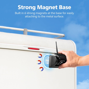 Kit <span class=keywords><strong>de</strong></span> système <span class=keywords><strong>de</strong></span> recul sans fil AHD 1080P avec écran tactile 10,1 pouces, caméra magnétique à énergie solaire pour la sécurité et la conformité des camions, <span class=keywords><strong>bus</strong></span> et véhicules - Product Image 4