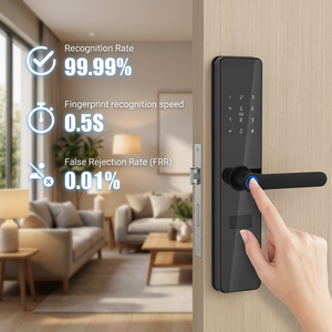 Serrure Intelligente Semi-Automatique Antivol Vertexis en Alliage d'Aluminium et Acier, Connectée Wi-Fi Tuya TTlock, Cylindre de Serrure de Classe C - Product Image 4