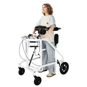 Andador de Rehabilitación para Parálisis Cerebral, Andador para Adultos Hemipléjicos, Ayuda para Caminar Pediátrica, Entrenamiento de Extremidades Inferiores, Andador de Pie con Cuatro Ruedas - Product Image 4