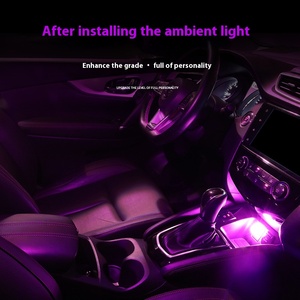 Lampu LED portabel Mini mobil, lampu dekoratif atmosfer untuk Interior Auto PC komputer USB - Product Image 5