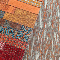 Canapé 7 places en tissu lavable, revêtement en tissu anti-moisissure, finition durable, textile décoratif pour canapé et coussin