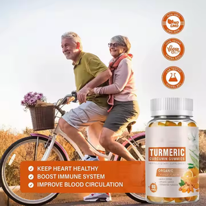 OEM/ODM gomitas de cúrcuma curcumina con pimienta negra y jengibre, suplemento multivitamínico de extracto natural - Product Image 3