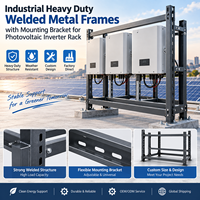 Cadres métalliques soudés robustes pour usage industriel avec support de montage pour rack d'onduleurs photovoltaïques