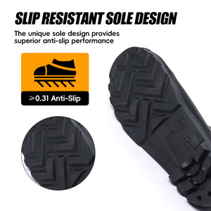 Bottes <span class=keywords><strong>de</strong></span> <span class=keywords><strong>pluie</strong></span> professionnelles en PVC imperméables, hauteur 38 cm, antidérapantes, avec embout en acier, pour travaux lourds et construction industrielle - Product Image 3