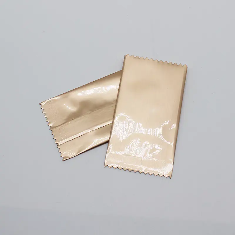 Kustom dicetak Matte sisi belakang segel aluminium Foil tas berjajar coklat energi Bar tongkat Pak Protein Bar bungkus makanan ringan tas Sachet