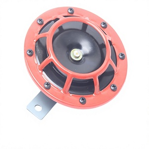 สำหรับรถยนต์ รถจักรยานยนต์ รถยนต์ดัดแปลง แตรไฟฟ้า 12V รูปทรงอ่างสีแดง 400Hz - Product Image 3