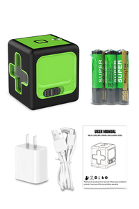 Niveau <span class=keywords><strong>laser</strong></span> 3D vert à 2 lignes, auto-nivelant, avec batterie Li-ion, indice de protection IP54, précision 2 mm/7 m, 3 modes de charge Type-C, pour usage domestique - Product Image 6