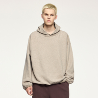 INFLATION personnalisé 365 GSM polaire sweat à capuche surdimensionné hommes blanc chauve-souris Baggy manches goutte épaule hommes sweat à capuche sweat