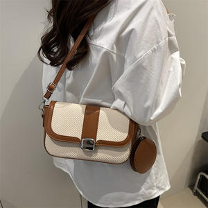 2025 Trending Fashion Contrast Color Crossbody <b>Handbags</b> With <b>Purse</b> Ladies Bag <b>Set</b> Shoulder Bag For Women - Product Image 5