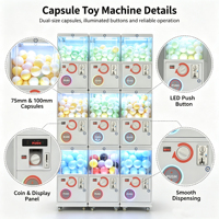 Distributeur automatique de capsules de jeu Surprise Twist Egg Metal Banana Land avec garantie d'un an