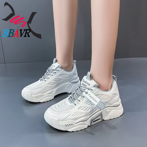 Zapatillas de Moda para Mujer, Transpirables, de Malla, Estilo Casual para Estudiantes, Color Verde, con Plataforma, Resistentes, para Caminar, Primavera Verano - Product Image 5