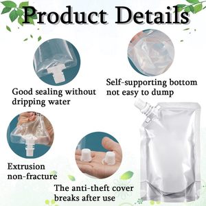 Sacs de recharge en plastique BOPP à bec verseur pour lessive liquide, savon pour les mains, poudre à laver, conception personnalisée, réutilisables - Product Image 5