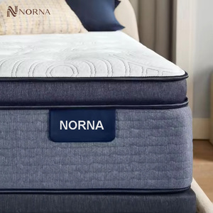 Norna Popular 30cm 12 Inch Colchon Pocket Springs Roll up Soft Memory Foam Bed <strong>Mattresses</strong> Hotel King Size <strong>Queen</strong> - Product Image 1