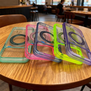 <span class=keywords><strong>เคส</strong></span>โทรศัพท์<span class=keywords><strong>กัน</strong></span><span class=keywords><strong>กระแทก</strong></span>แบบใส แข็งแรง ผลิตจากอะคริลิก พร้อมขาตั้งแม่เหล็กแบบหมุนได้ 360 องศา สำหรับ iPhone 17 16 15 14 Pro Max - Product Image 3