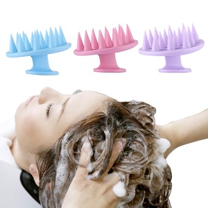 Cepillo de Limpieza de Silicona, Masajeador de Cuero Cabelludo de Silicona Suave para Eliminar la Caspa y Estimular el Crecimiento del Cabello, Uso en Seco y Húmedo - Product Image 3