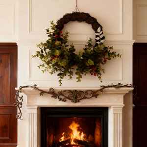 طقم إكسسوارات شعر لتصوير الكريسماس بتصميم غابة الجنيات الصغيرة على طراز موري، يتضمن طوق رأس بلاستيكي صغير على شكل إكليل - Product Image 3