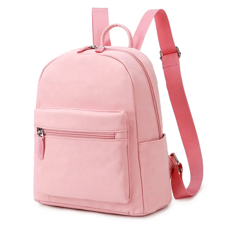 Custom mini black backpack purse mini for girls ladies shoulder backpack bag for woman fashion small nylon women backpacks purse