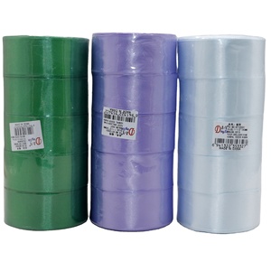 Ruộng băng satin bán buôn số lượng lớn 196 màu, tùy chỉnh 1.5 inch (4cm), một mặt, chất liệu polyester, dùng gói quà - Product Image 1