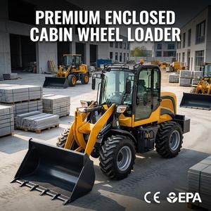 Nouvelle Arrivée Chargeuse sur pneus 2T articulée compacte avec moteur Kubota, pelle à balles pour la manutention du foin agricole, cabine fermée CE EPA - Product Image 2