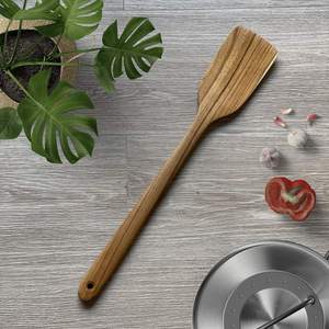 YIKE Spatule en bois de teck de 18 pouces, grande cuillère en bois, spatule robuste, pagaie à remuer pour la cuisine dans une grande casserole - Product Image 2