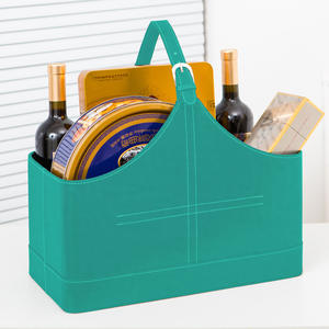 Exterior portátil Picnic fruta aperitivos y vino cesta de almacenamiento de moda de gran capacidad - Product Image 2