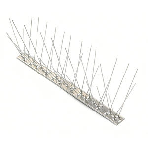 Piques <span class=keywords><strong>anti</strong></span>-oiseaux en acier inoxydable 304, <span class=keywords><strong>anti</strong></span>-<span class=keywords><strong>pigeons</strong></span> et petits nuisibles, piques répulsives pour oiseaux, épines pour oiseaux et piques <span class=keywords><strong>anti</strong></span>-escalade pour clôture - Product Image 1