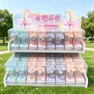 Honey Bouquet <b>Vase</b> Ornament 48Pcs <b>Mini</b> Beaded Flower Set For Living Room Decor Student Gift Wholesale - Product Image 1