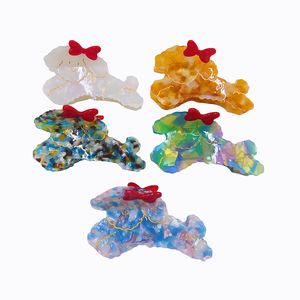 Barrettes personnalisées Oradour <span class=keywords><strong>Cheveux</strong></span> Femme <span class=keywords><strong>Pour</strong></span> <span class=keywords><strong>Mariage</strong></span> Coquette Acétate de cellulose Pinces à <span class=keywords><strong>cheveux</strong></span> légères durables personnalisables - Product Image 6