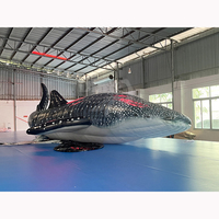 Modèle publicitaire gonflable géant en forme de requin marin en bâche PVC pour usage extérieur, personnalisable, direct usine