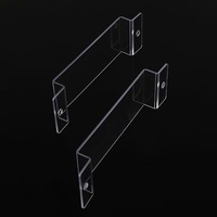 Panneau en acrylique transparent, plaque en plastique transparente avec trous de fixation