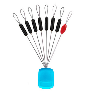 Ligne de pêche à la <span class=keywords><strong>carpe</strong></span> en silicone, 7 + 1 bâton et haricots spatiales, <span class=keywords><strong>bouchon</strong></span> en caoutchouc à flotteur bobber S, en stock - Product Image 1