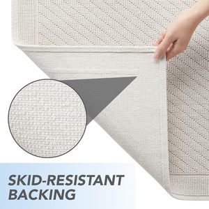 Tappetino da bagno in tessuto con tessuto di alta qualità assorbente con rivestimento antiscivolo per doccia e vasca da bagno con pavimento in cotone - Product Image 3