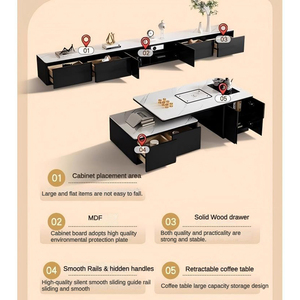 <span class=keywords><strong>2025</strong></span> New aarival Trung Quốc Bàn trà hiện đại sang trọng văn phòng nhỏ Bàn trà Bán buôn giá rẻ Giá Bàn cà phê và TV đứng - Product Image 3